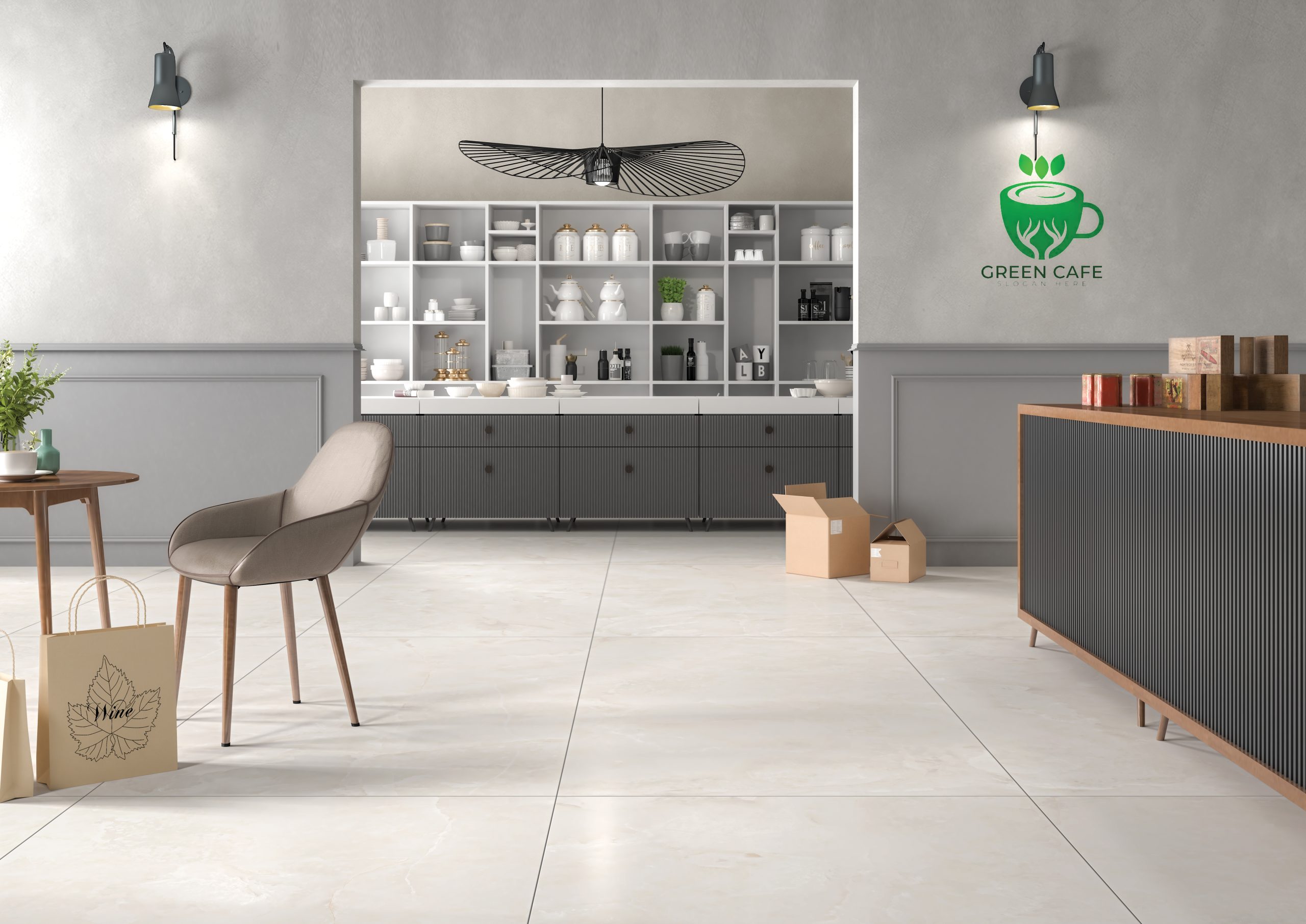 Velora Onyx Warm Ivory Porcelain Tile - 600x1200 Matt - Image 3